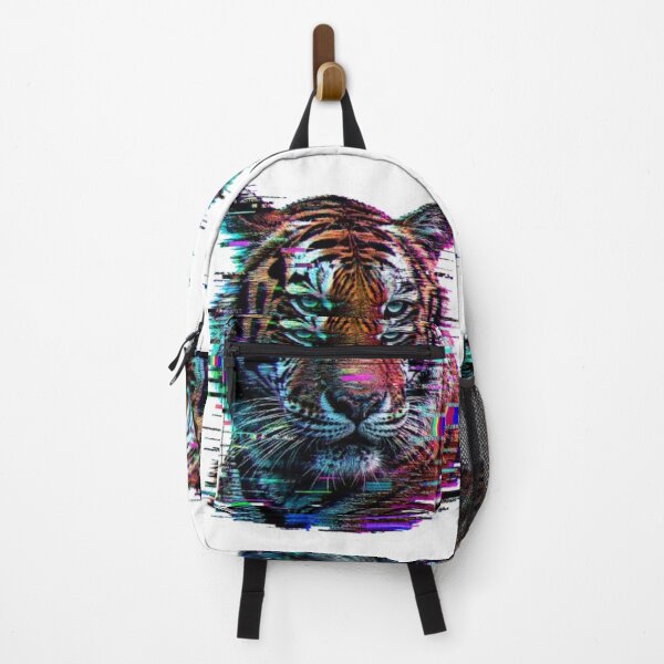 Item preview, Glitch Art Tiger Face Cyberpunk Style designed and sold by Snurly.