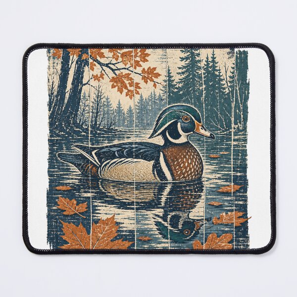 Item preview, Wood Duck in the Woodland Pond Wild Bird Nature Wall Art designed and sold by VisualArtsOasis.