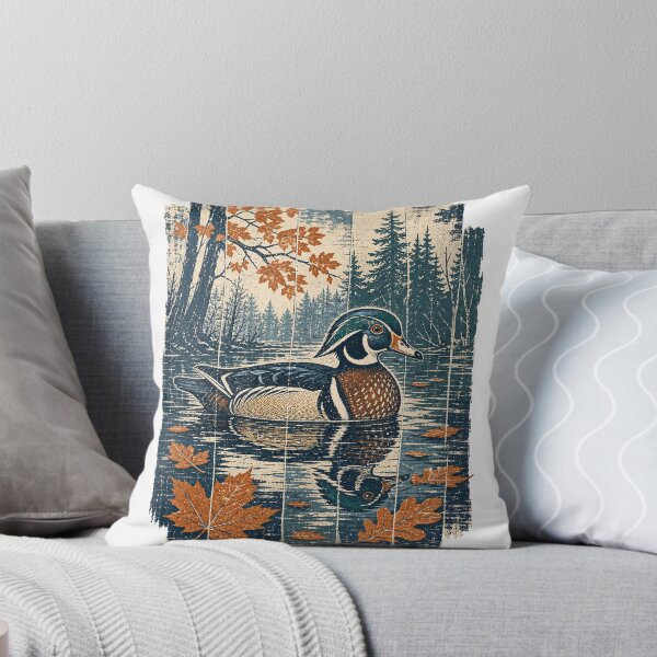 Item preview, Wood Duck in the Woodland Pond Wild Bird Nature Wall Art designed and sold by VisualArtsOasis.