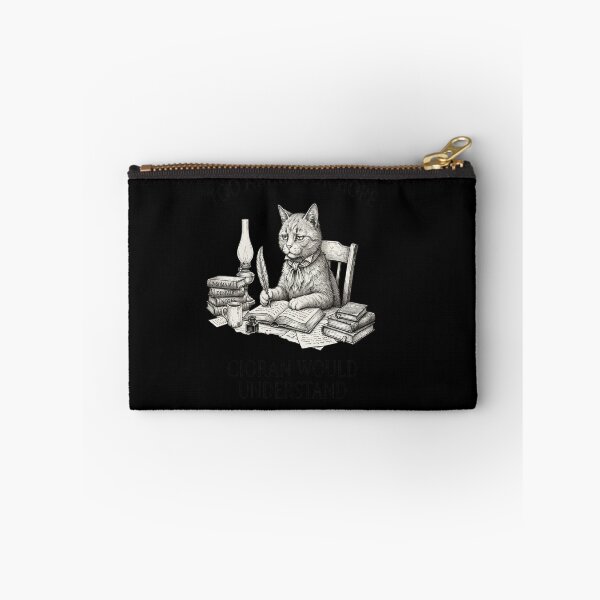 Item preview, Too Awake for Hope – Cioran Literary Cat designed and sold by tulinorampyc.