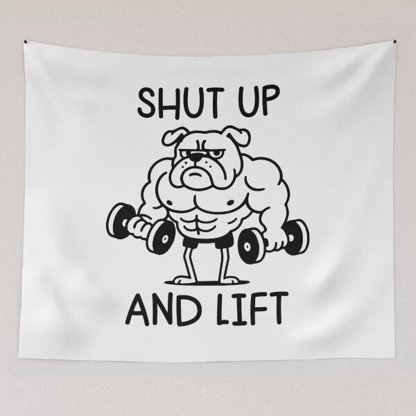Item preview, Shut Up And Lift - Funny Dog gym designed and sold by gunaone-design.