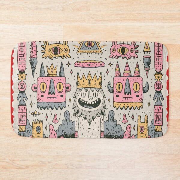 Item preview, Whimsical Doodle King and Monster Friends designed and sold by Romgora.