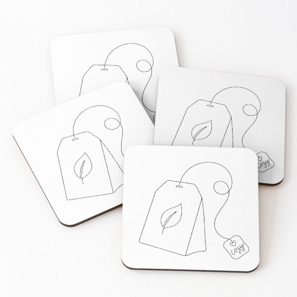 Item preview, Cozy Tea Bag Minimalist Line Illustration designed and sold by Cozy Canva.