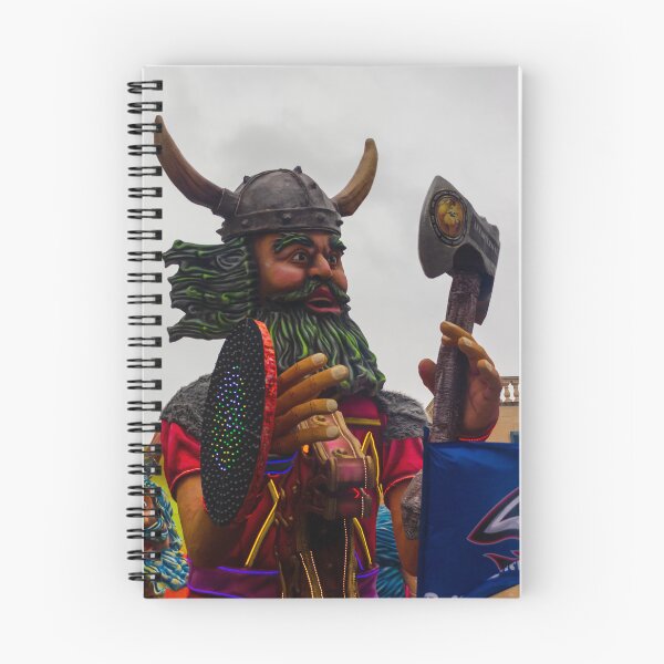 Item preview, Giant Viking Parade Float With Horned Helmet, Axe and Shield At Colorful Carnival Festival designed and sold by Nmallia.