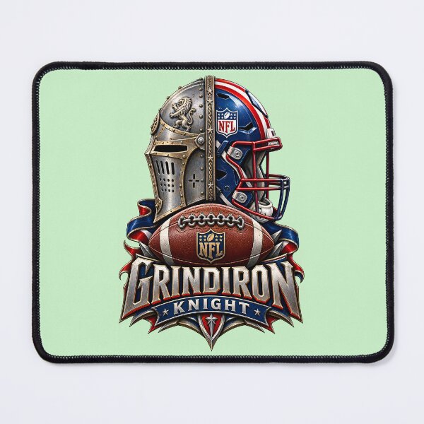 Item preview, Grindiron Knight – American Football Emblem designed and sold by Abeshinobi.