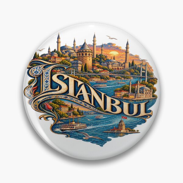 Item preview, Istanbul Bosphorus City Art Illustration designed and sold by GraffiCity.