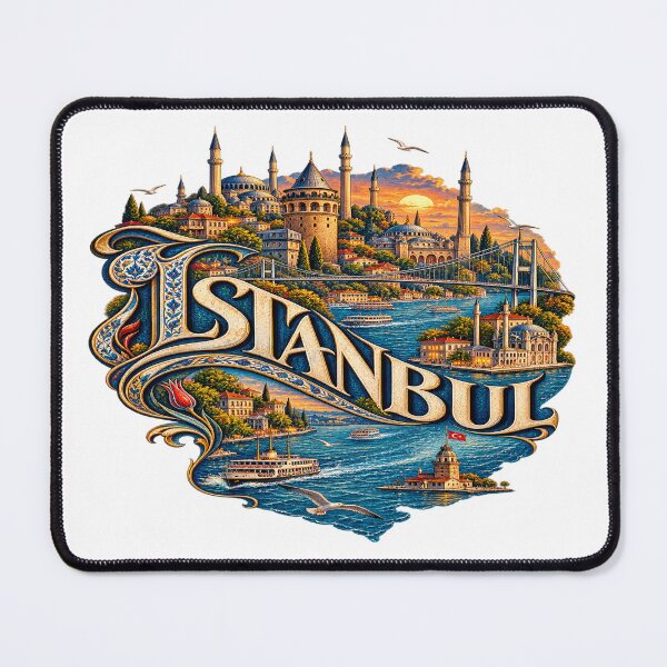 Item preview, Istanbul Bosphorus City Art Illustration designed and sold by GraffiCity.