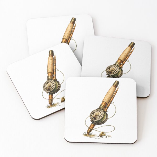 Item preview, Vintage bamboo fishing rod and reel designed and sold by Daily Quirk.