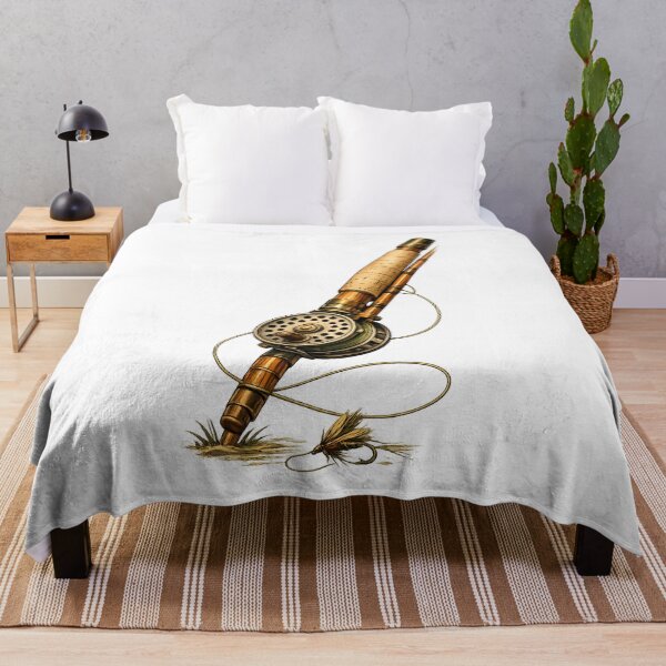 Item preview, Vintage bamboo fishing rod and reel designed and sold by Daily Quirk.