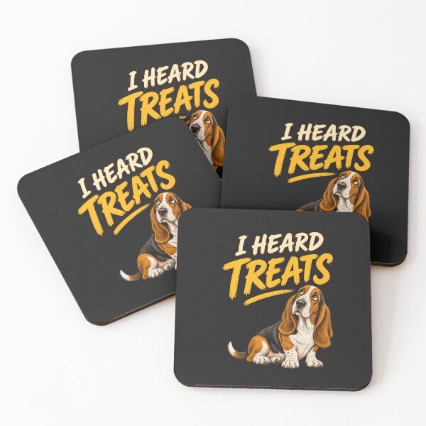Item preview, I Heard Treats Funny Basset Hound Dog Lover Design designed and sold by AdicretorDesign.