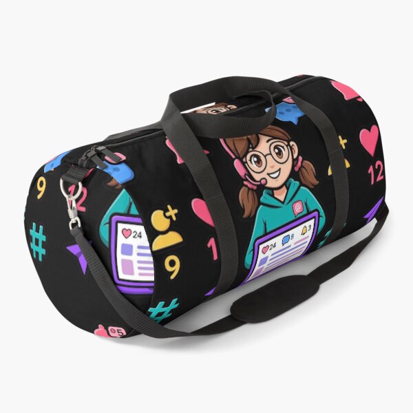 Item preview, Cute Social Media Manager Girl Laptop Sticker designed and sold by Pouf Store.