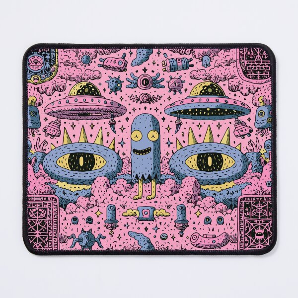 Item preview, Maximalist Psychedelic Alien World Illustration designed and sold by Romgora.