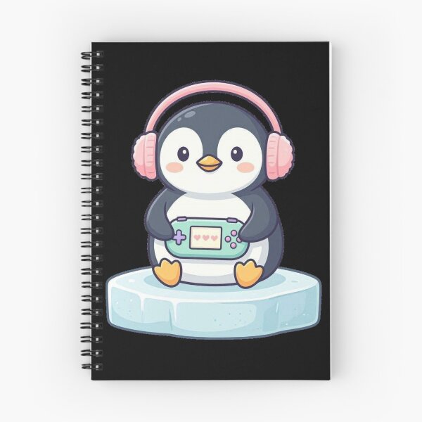 Item preview, Penguin - Cute Kawaii Penguin with Handheld Console designed and sold by Dabis26.