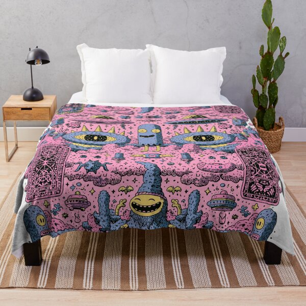 Item preview, Maximalist Psychedelic Alien World Illustration designed and sold by Romgora.