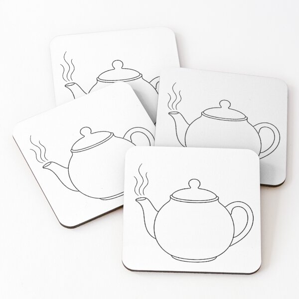 Item preview, Minimalist Illustration Steaming Teapot Art designed and sold by Cozy Canva.