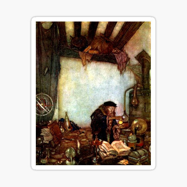 Item preview, The Wind's Tale - Alchemist - Edmund Dulac designed and sold by forgottenbeauty.