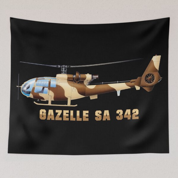 Item preview, Gazelle SA 342 Helicopter Color Diagram designed and sold by MilitaryMart.