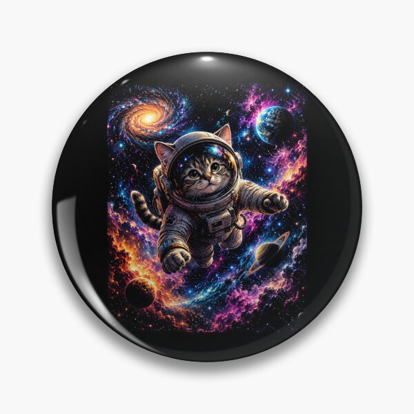 Item preview,  Cosmic Cat Astronaut Galaxy Adventure | Colorful Space Fantasy Art designed and sold by SOUFIANE1991.