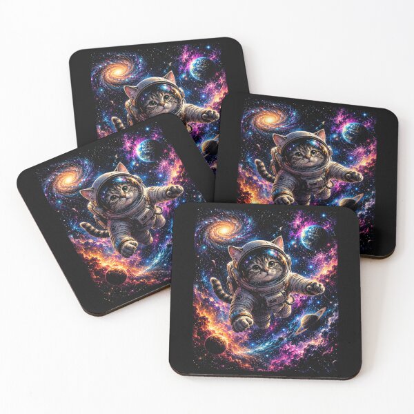 Item preview,  Cosmic Cat Astronaut Galaxy Adventure | Colorful Space Fantasy Art designed and sold by SOUFIANE1991.