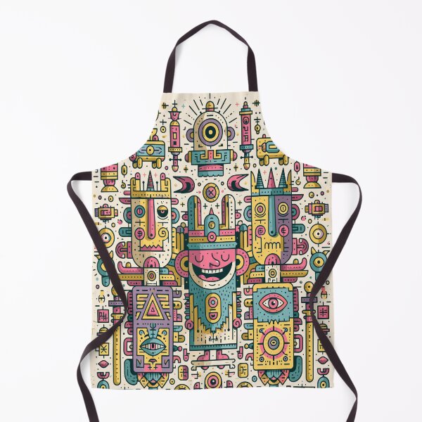 Item preview, Vibrant Tribal Cosmic Doodle Art designed and sold by Romgora.