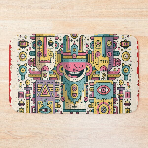 Item preview, Vibrant Tribal Cosmic Doodle Art designed and sold by Romgora.