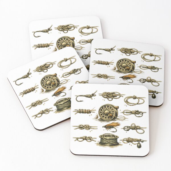 Item preview, Illustration of essential knots for fishermen designed and sold by Daily Quirk.