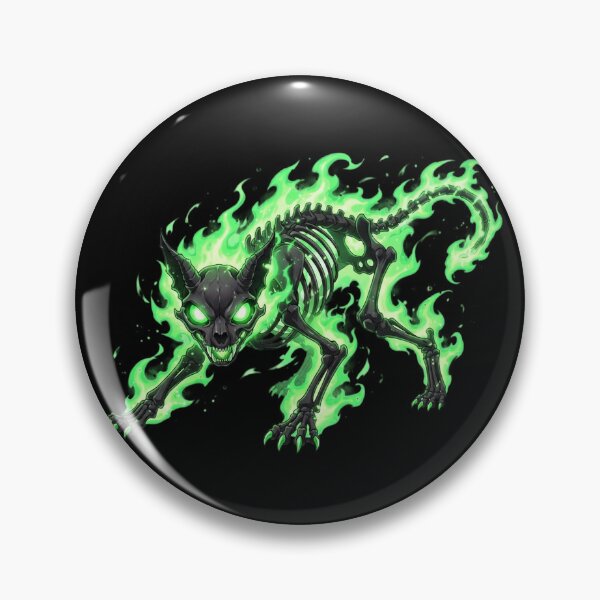 Item preview, Undead Hellfire Cat designed and sold by Villain Vault.