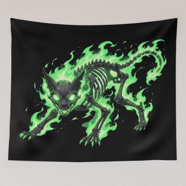 Item preview, Undead Hellfire Cat designed and sold by Villain Vault.