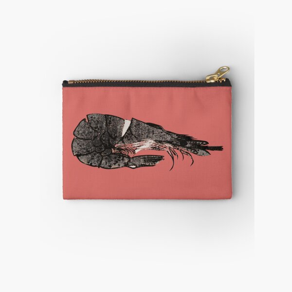 Item preview, Japanese Modern Ukiyo-e art - Shrimp - japandi, Pink designed and sold by Black Swallow.