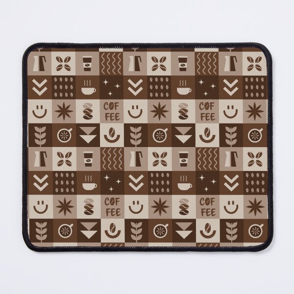 Item preview, Coffee Geometric Square Pattern designed and sold by IrynaAlex.