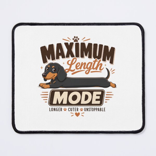 Item preview, Maximum Length Mode Dachshund Dog Dad Funny Kawaii T-Shirt designed and sold by Ashley critters.