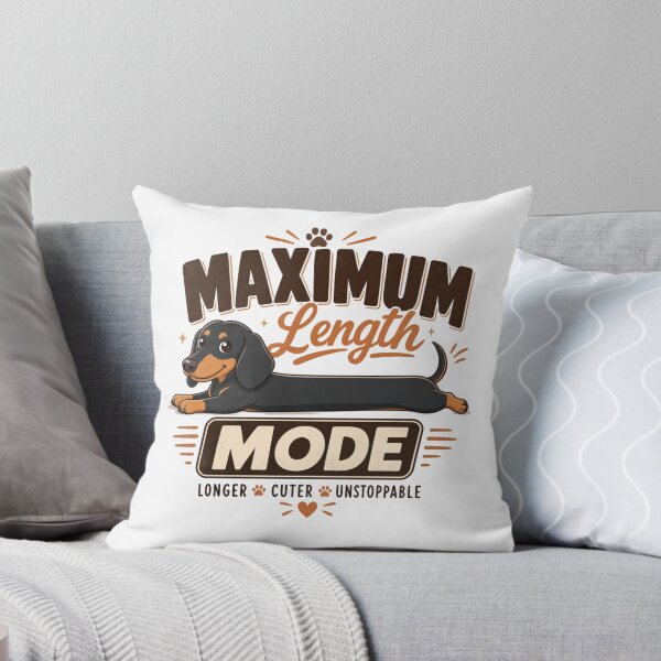 Item preview, Maximum Length Mode Dachshund Dog Dad Funny Kawaii T-Shirt designed and sold by Ashley critters.