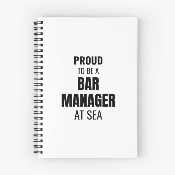 Item preview, Proud to be a Bar Manager at Sea (Black) designed and sold by ShipCrewNation.