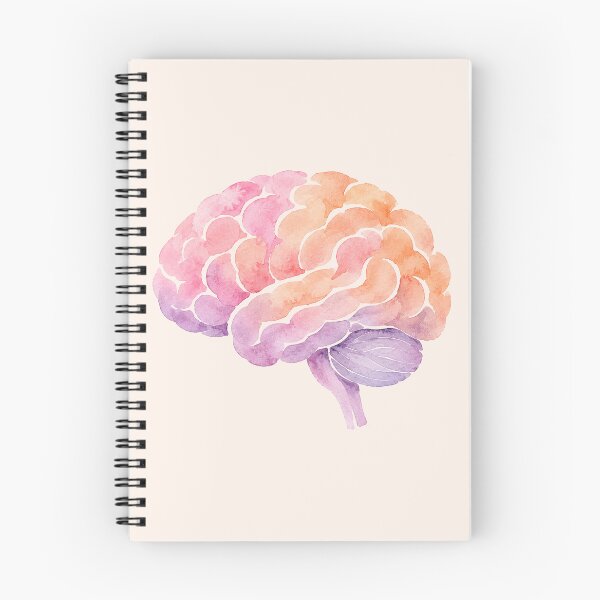 Item preview, Watercolor Brain Sticker | Colorful Anatomy Art designed and sold by Her-XP.