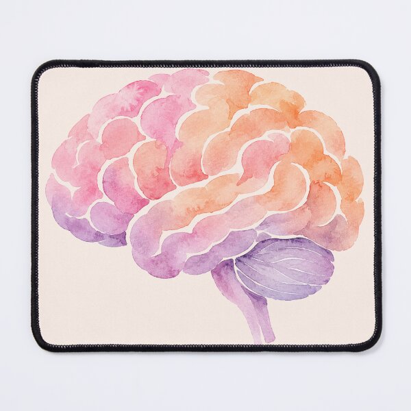 Item preview, Watercolor Brain Sticker | Colorful Anatomy Art designed and sold by Her-XP.