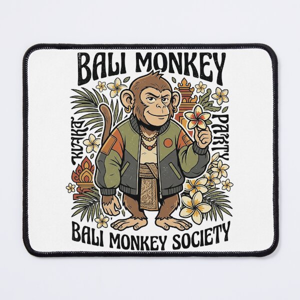 Item preview, Bali Monkey Society Tropical Island Monkey Vintage Design designed and sold by cannsuh.