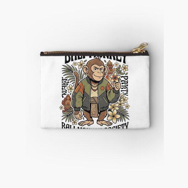Item preview, Bali Monkey Society Tropical Island Monkey Vintage Design designed and sold by cannsuh.