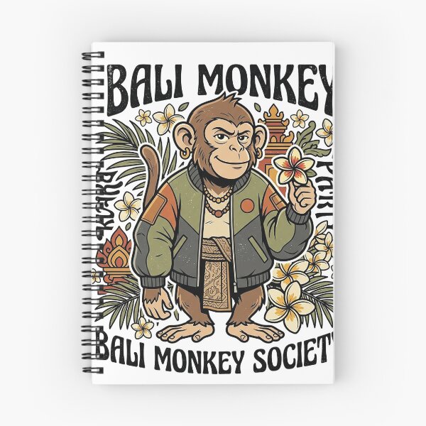 Item preview, Bali Monkey Society Tropical Island Monkey Vintage Design designed and sold by cannsuh.
