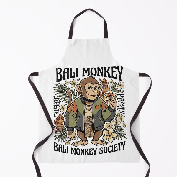 Item preview, Bali Monkey Society Tropical Island Monkey Vintage Design designed and sold by cannsuh.
