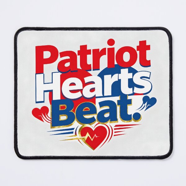 Item preview, Patriot Heartbeat Artwork designed and sold by TrendVoltStudio.