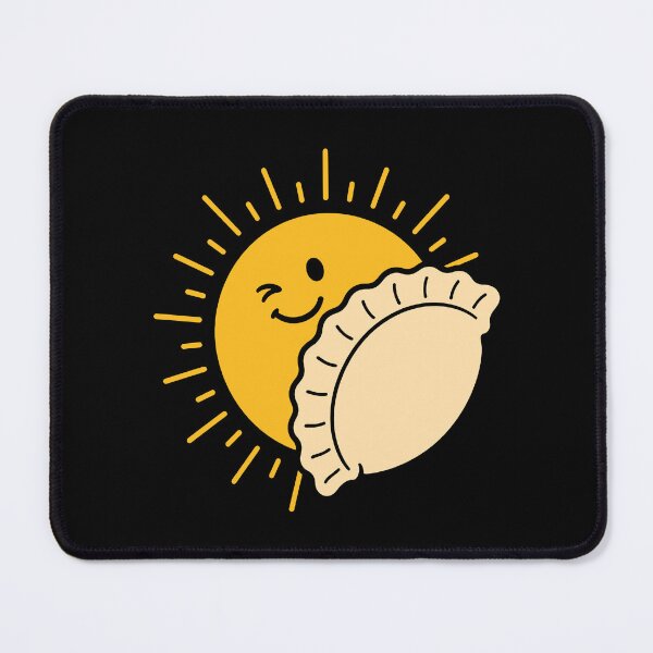 Item preview, Dumpling Solar Eclipse Funny Food Space Pun Illustration designed and sold by NaturEdeN.