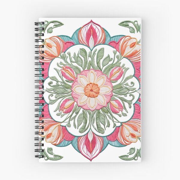 Item preview, Tulip Folk Embroidery Mandala Clipart Collection 12 designed and sold by PlayPlearnZone.