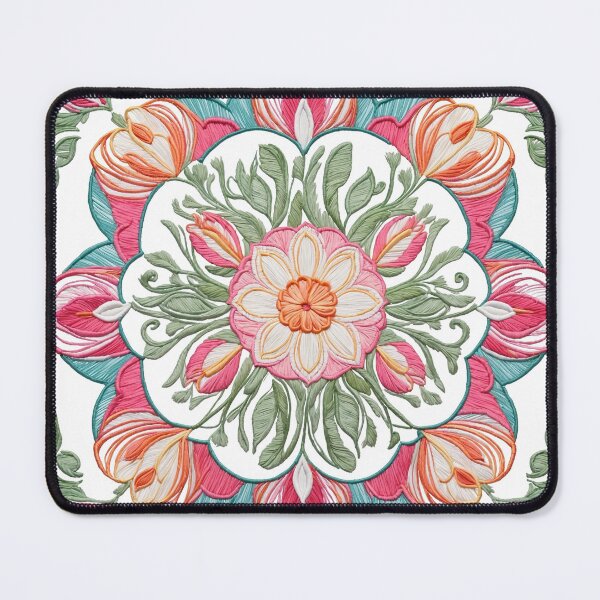 Item preview, Tulip Folk Embroidery Mandala Clipart Collection 12 designed and sold by PlayPlearnZone.