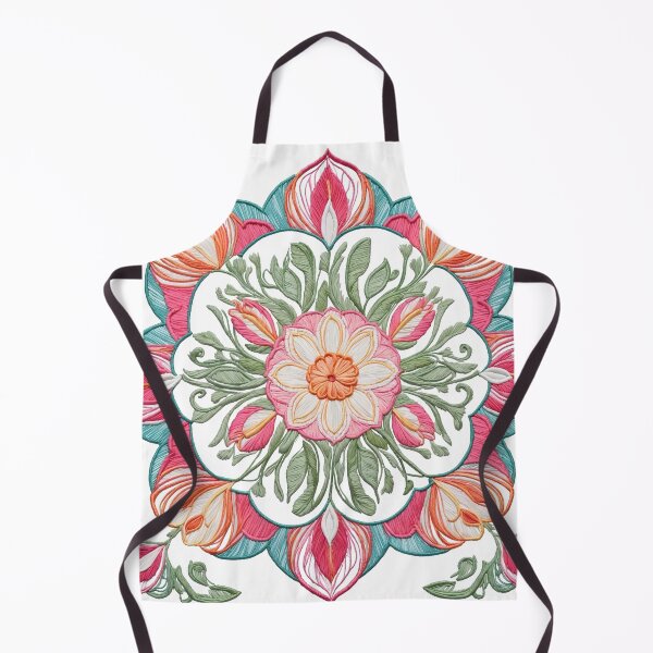 Item preview, Tulip Folk Embroidery Mandala Clipart Collection 12 designed and sold by PlayPlearnZone.