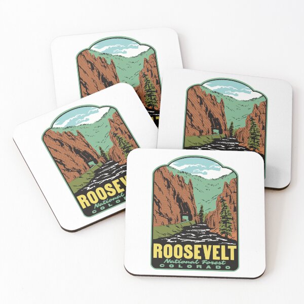 Item preview, Cache la Poudre River Roosevelt National Forest Retro Art designed and sold by HalpinDesign.