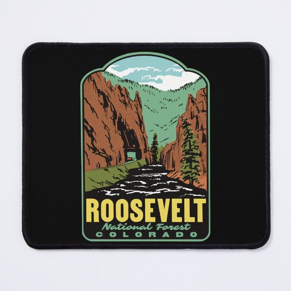 Item preview, Cache la Poudre River Roosevelt National Forest Retro Art designed and sold by HalpinDesign.