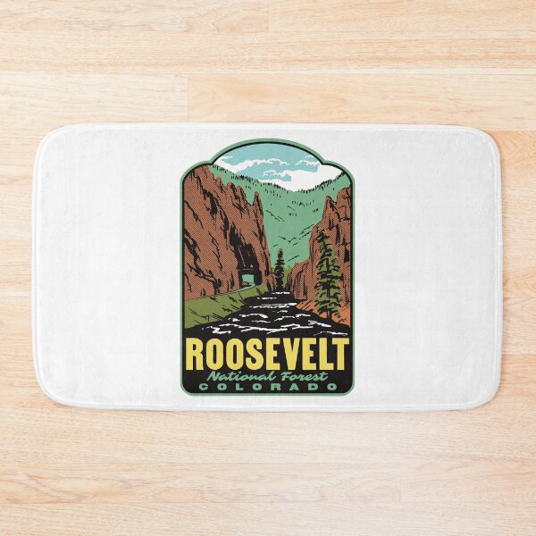 Item preview, Cache la Poudre River Roosevelt National Forest Retro Art designed and sold by HalpinDesign.