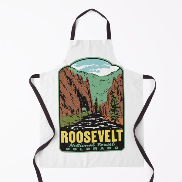 Item preview, Cache la Poudre River Roosevelt National Forest Retro Art designed and sold by HalpinDesign.