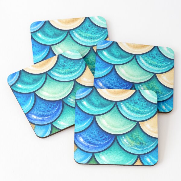 Item preview, Ocean Aqua Scales designed and sold by annenambiro.