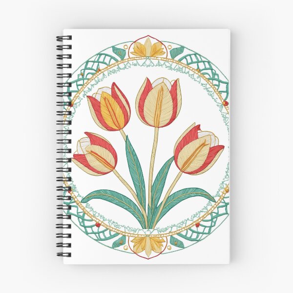 Item preview, Tulip Folk Embroidery Mandala Clipart Collection 19 designed and sold by PlayPlearnZone.
